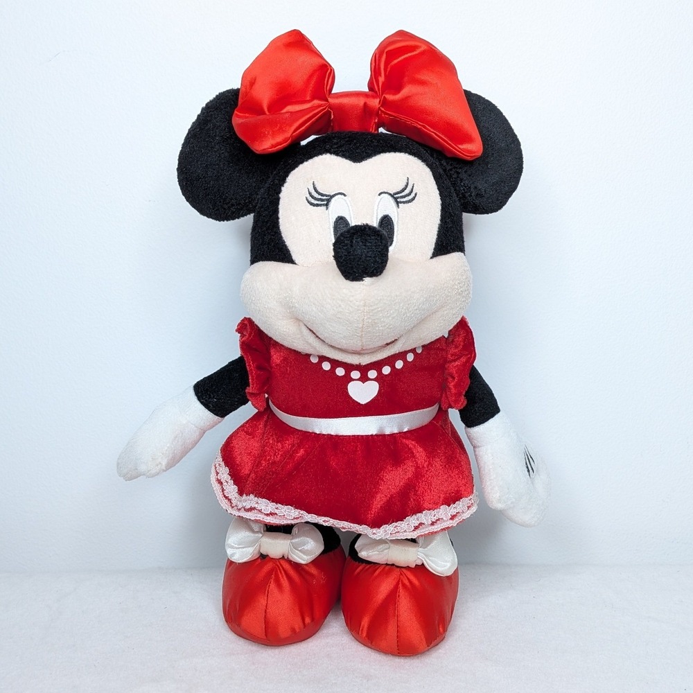 Disney Minnie Mouse Valentine's Animated Dancing Plush w/ Sound Stuffed Animal‎